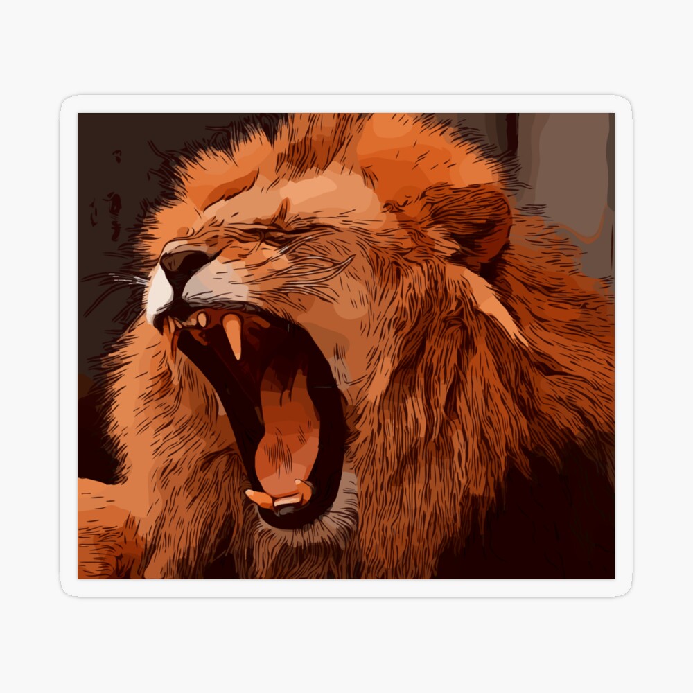 a Lion Roaring by soul-courageous on DeviantArt