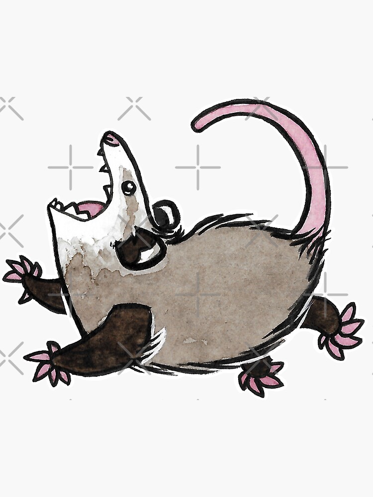 Awesome Possum | Simple opossum, screaming ofc