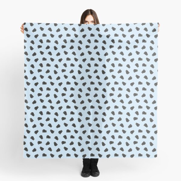 Shea the Angry Black Cat Pattern Scarf