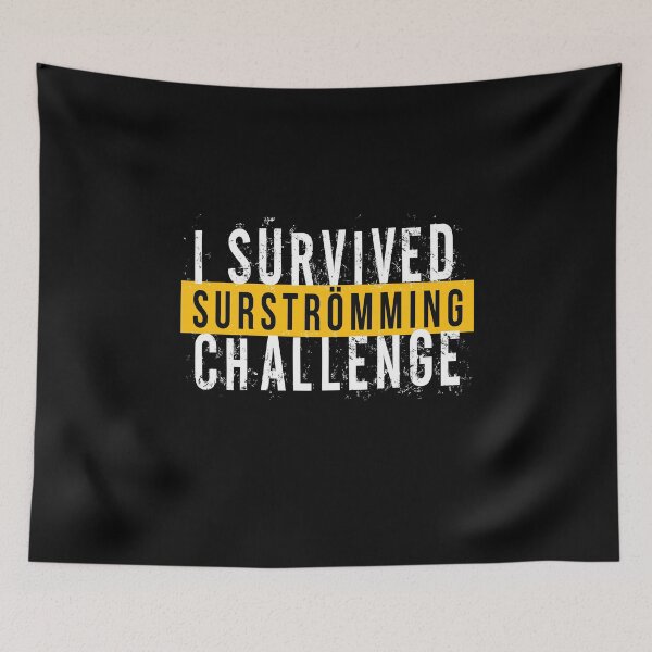 Item preview, I Survived Surströmming Challenge Viking fish designed and sold by MooonTees.