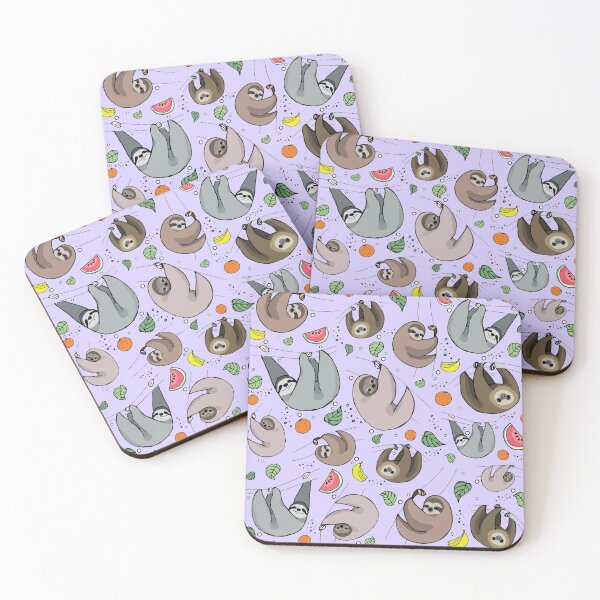 Item preview, Sloths in Purple designed and sold by Nemki.