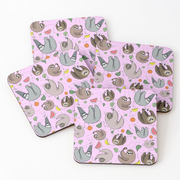 Item preview, Sloths in Pink designed and sold by Nemki.