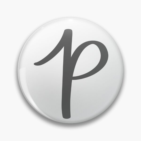 Item preview, P floral monogram designed and sold by katiedee.