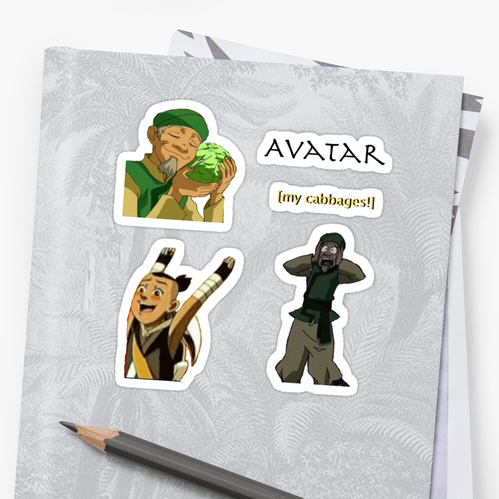 Avatar  The Last  Airbender  funny pack  Sticker  by zxara 