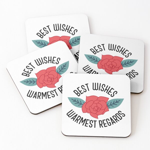 Cordialement, Schitt's Creek Dessous de verre (lot de 4)