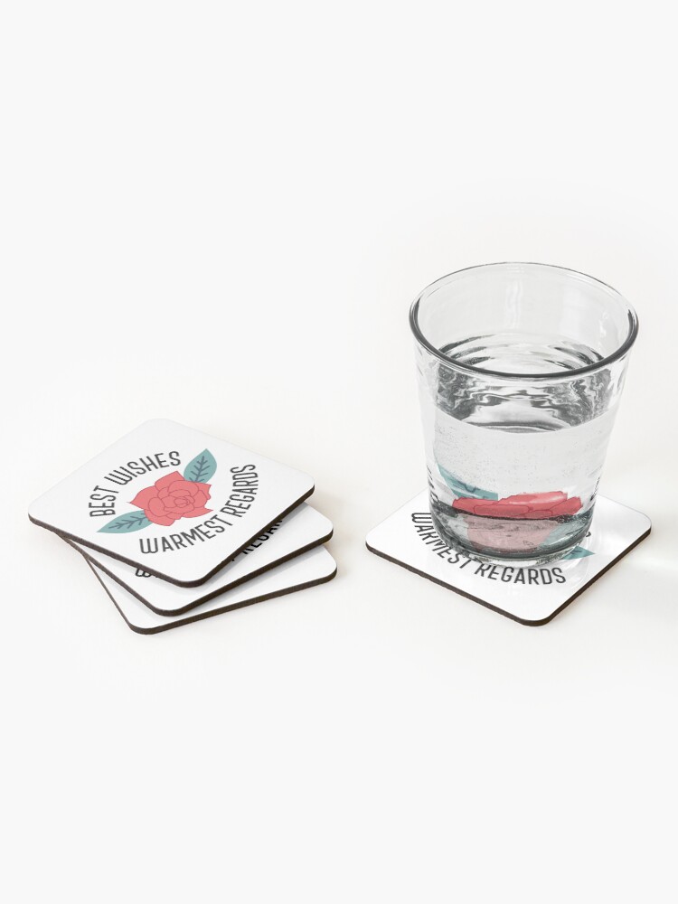 Alternate view of Best Wishes, Warmest Regards - Schitt's Creek Coasters (Set of 4)