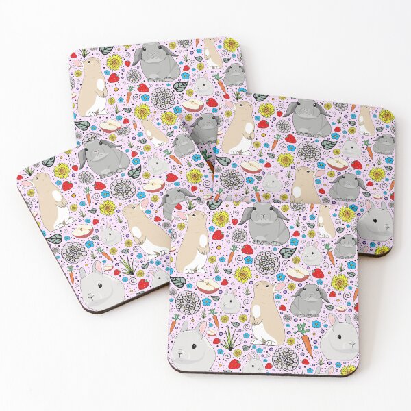 Item preview, Rabbits in Pink designed and sold by Nemki.