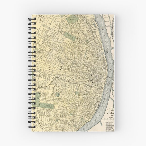Item preview, Vintage Map of St. Louis (1891) designed and sold by BravuraMedia.