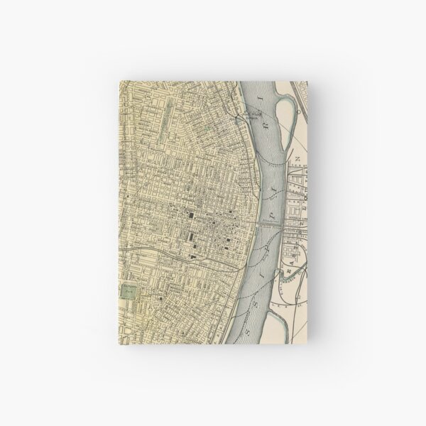 Vintage Map of St. Louis (1891) Hardcover Journal