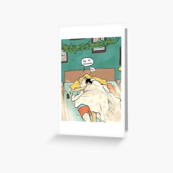 Vista previa del artículo con la obra «Mañana de navidad con nick y charlie», diseñado y vendido por aliceoseman.