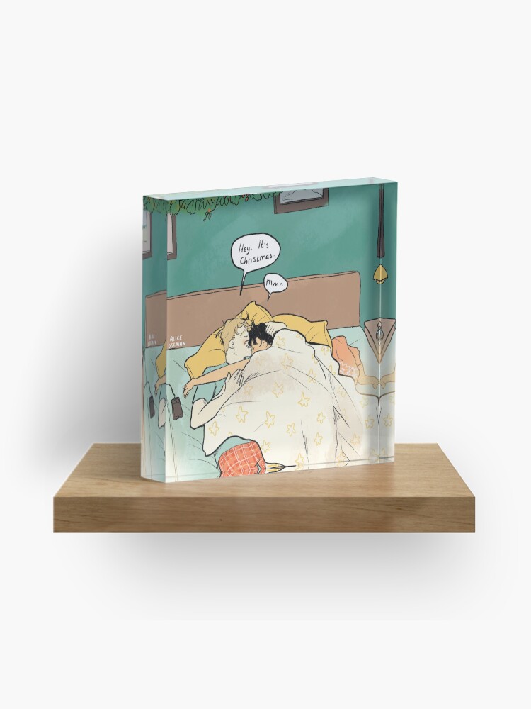 Thumbnail 1 of 5, Acrylic Block, Christmas Morning with Nick and Charlie designed and sold by Alice Oseman.