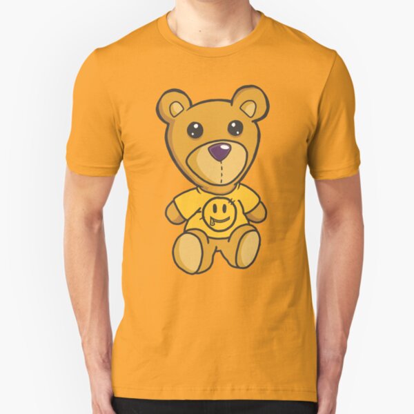 Teddy bear zipper drew shirt Slim Fit T-Shirt