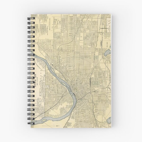 Item preview, Vintage Map of St. Paul Minnesota (1891) designed and sold by BravuraMedia.