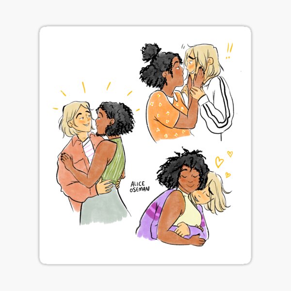 Vista previa del artículo con la obra «Tara y Darcy», diseñado y vendido por aliceoseman.