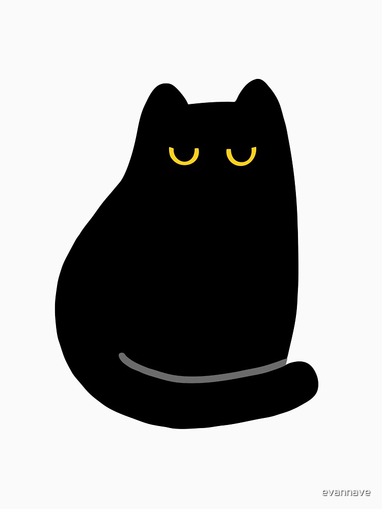 Shea the Unimpressed Black Cat Pattern by evannave