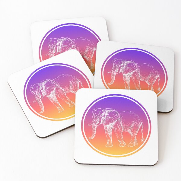 Item preview, Elephant on sunset background designed and sold by Jacinda  Collins.