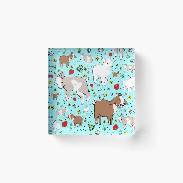 Item preview, Goats in Blue designed and sold by Nemki.