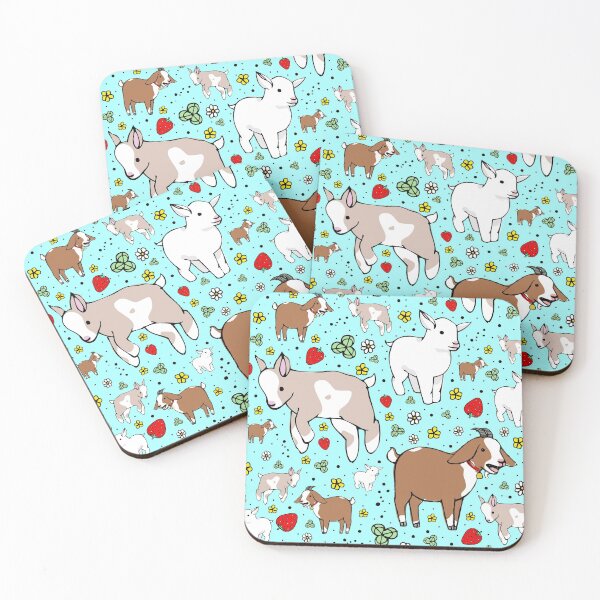 Item preview, Goats in Blue designed and sold by Nemki.