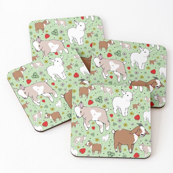 Item preview, Cabras en verde designed and sold by Nemki.