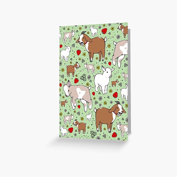 Item preview, Goats in Green designed and sold by Nemki.