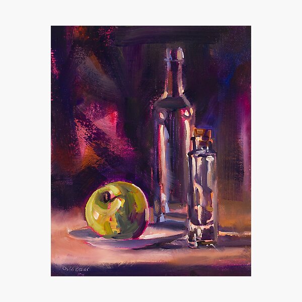 Bottles With Apple Photographic Print