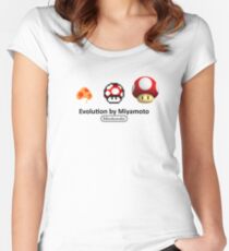 Mario Evolution Women's Fitted Scoop T-Shirt