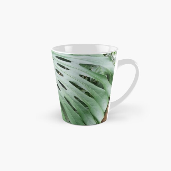 Large green leaf Tall Mug