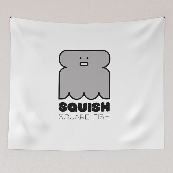 Item preview, Fun Fish Squish Square Fish designed and sold by Quooki.