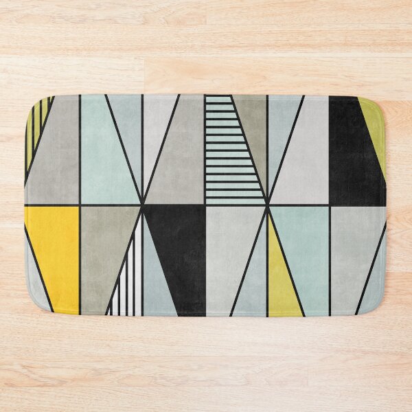Item preview, Colorful Concrete Triangles - Yellow, Blue, Grey designed and sold by Zoltan Ratko.