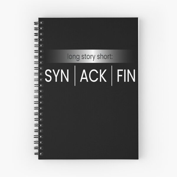 Item preview, Long Story Short SYN ACK FIN Computer Hacker designed and sold by MooonTees.
