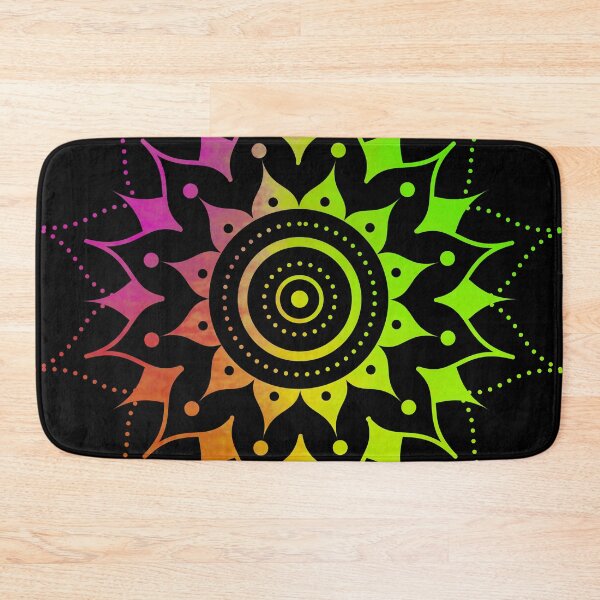 Item preview, Mandala #1 - Green Orange Pink Gradient designed and sold by Hannah J.