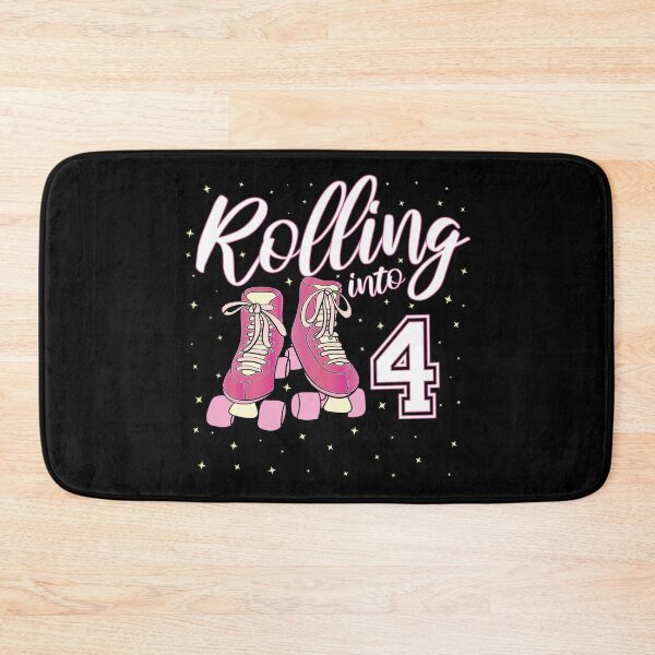 Item preview, Rolling Into 4 Years Old Girl 4th Birthday Roller Skate design designed and sold by Grabitees.