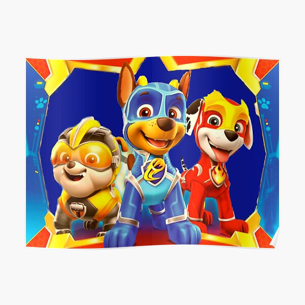 Paw Patrol Mighty Pups Póster