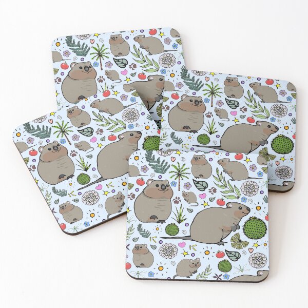 Item preview, Quokkas in Blue designed and sold by Nemki.