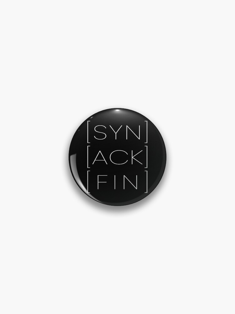 Thumbnail 1 von 3, Button, SYN ACK FIN Informatiker Hacker Programmierer Code designt und verkauft von mooon85.
