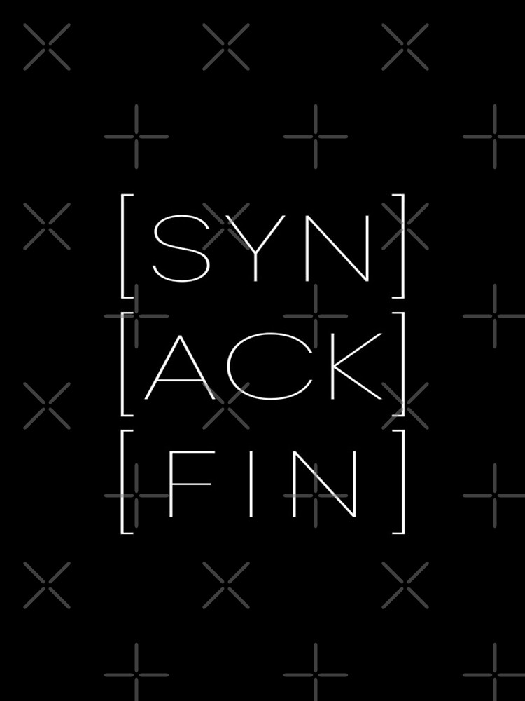 Thumbnail 4 of 4, iPhone Case, SYN ACK FIN Computer scientist Hacker Programmer designed and sold by mooon85.