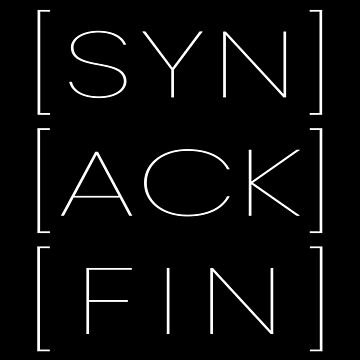 Vorschaubild zum Design SYN ACK FIN Informatiker Hacker Programmierer Code von MooonTees