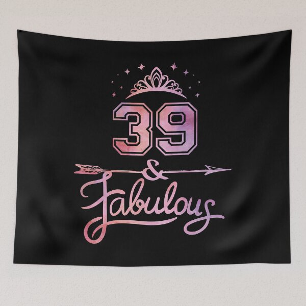 Item preview, Women 39 Years Old And Fabulous Happy 39th Birthday design designed and sold by Grabitees.