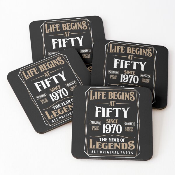 Item preview, 50th Birthday Life Begins At Fifty Since 1970 designed and sold by RicardoTito.