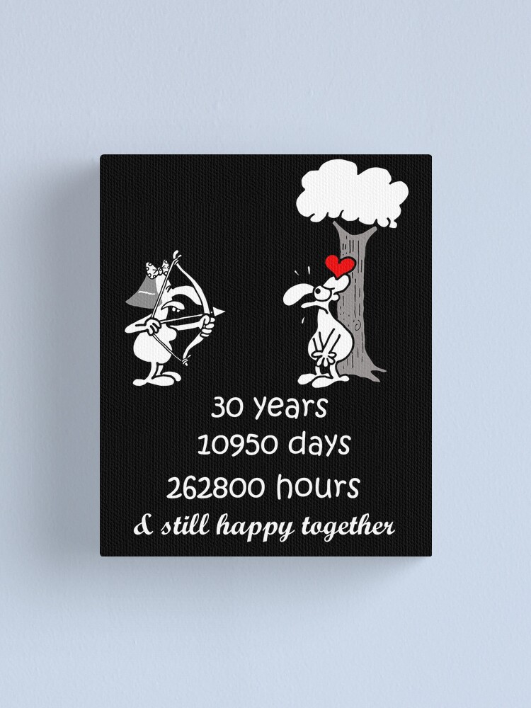 30th Wedding Anniversary Funny Gift For Husband Wife 30 Years Together 30th  Year Of Marriage Humorous Couple Matching