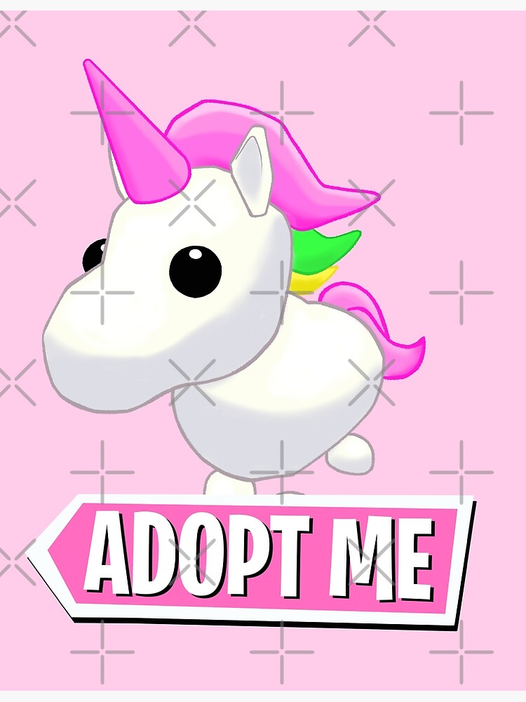 Adopt Me Unicorn Greeting Card By Pickledjo Redbubble - pictures of roblox adopt me unicorn