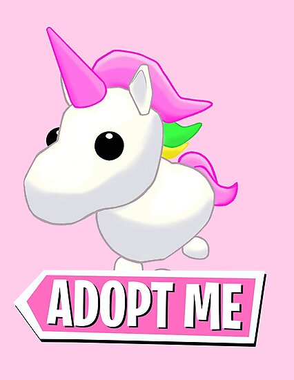 Adopt Me Unicorn Photographic Print By Pickledjo Redbubble - unicorn pictures of roblox adopt me pets
