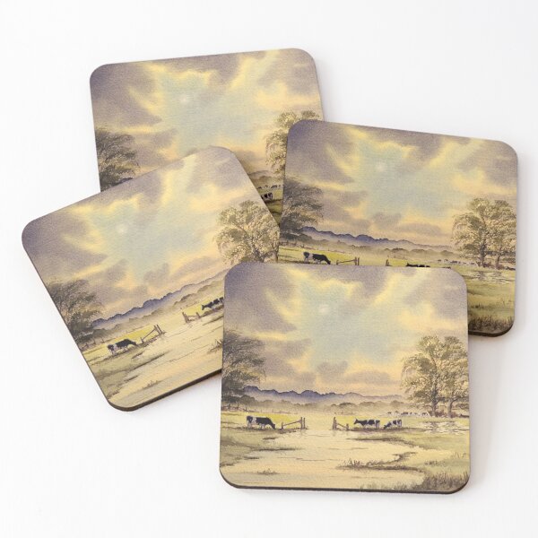 Item preview, Burst Of Sunlight - Grazing Holstein Cows  designed and sold by William Holkham.