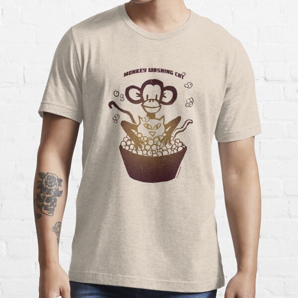Davenport Johnson "Monkey Washing Cat" T-shirt Essential T-Shirt
