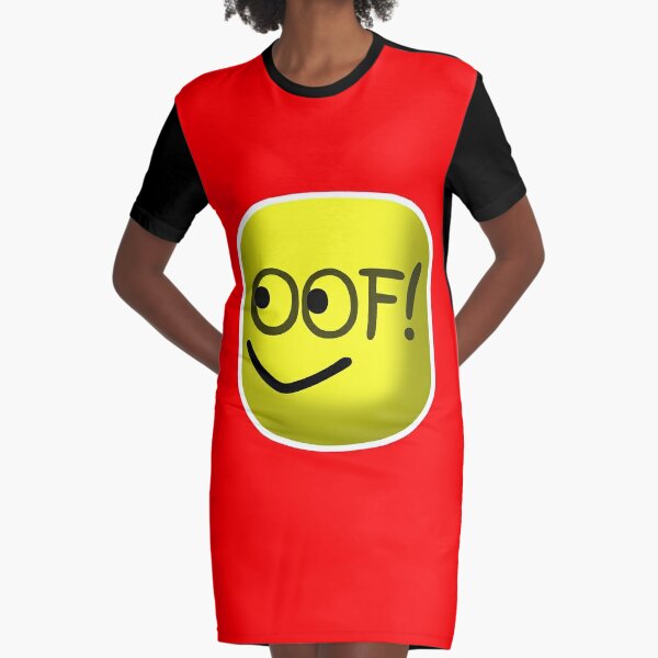 Oof Block Head Graphic T Shirt Dress By Pickledjo Redbubble - roblox oof dresses redbubble