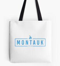 Hipster Montauk mit Segelboot Tote Bag