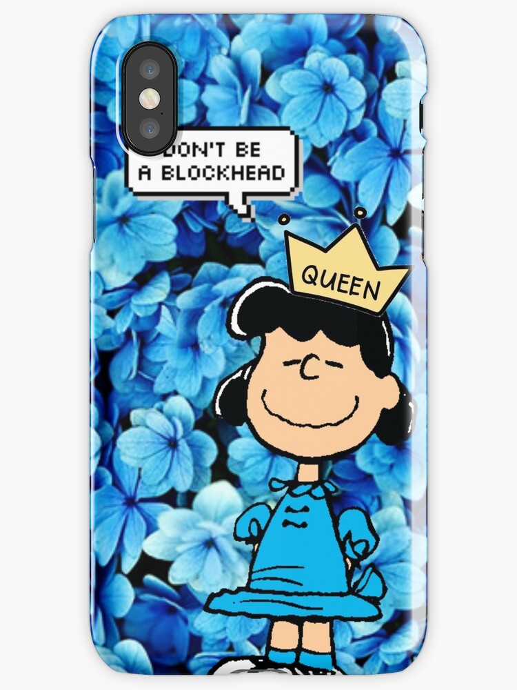 "Lucy Peanuts Queen Edit" iPhone Cases & Covers by Livia Hughes Redbubble