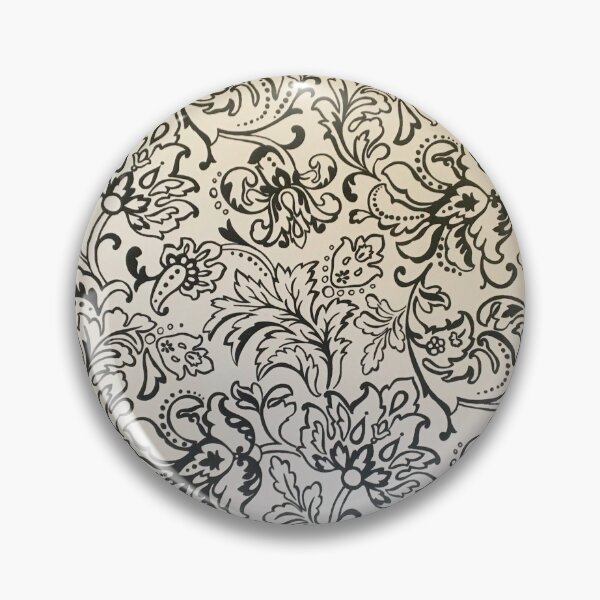 Item preview, Blk. and White Floral designed and sold by Ron Curlee.