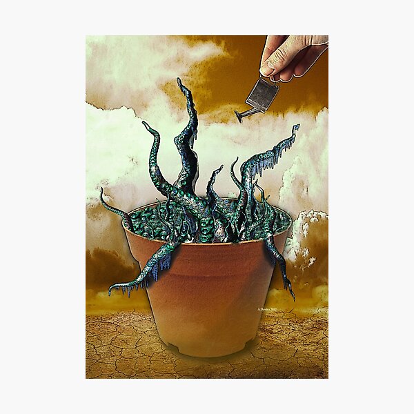 Artikelvorschau, Watering the Flowers of Horror entworfen und verkauft von Abie Davis.