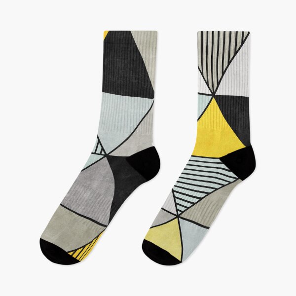 Item preview, Colorful Concrete Triangles 2 - Yellow, Blue, Grey designed and sold by Zoltan Ratko.